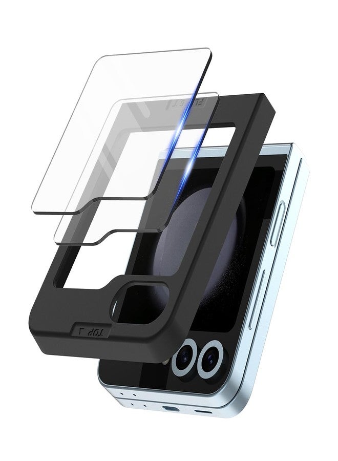 araree Samsung Galaxy Z Flip 6 Core 2 Pack Screen Protector, 9H Hardness with High Transmittance Galaxy Z Flip 6 Tempered Glass- Clear - Image 1