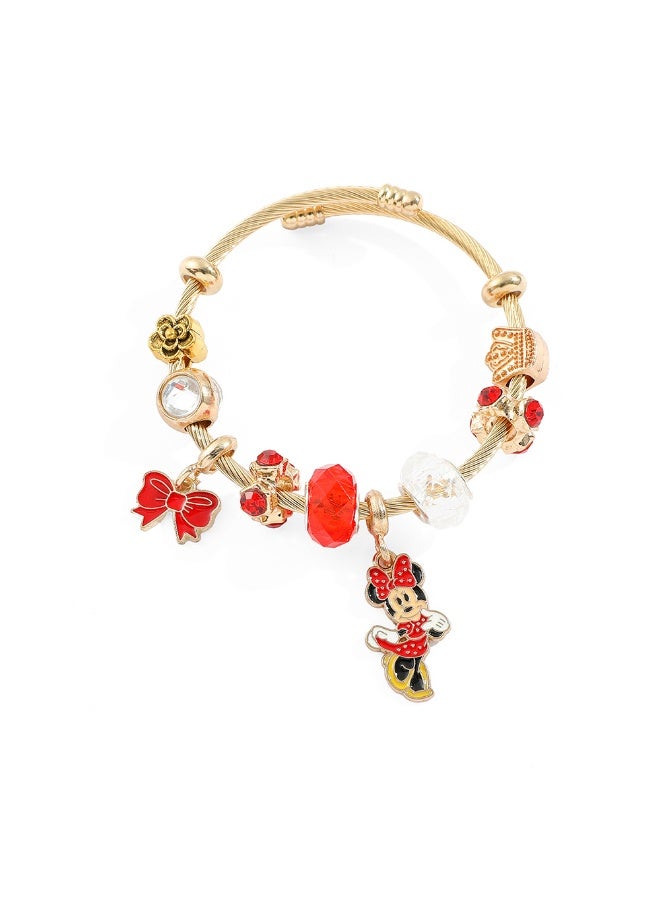 LYDBAOBO 3 in 1 Jewelry Set Minnie Mouse  Beads Bracelet & Necklace Set - Image 3