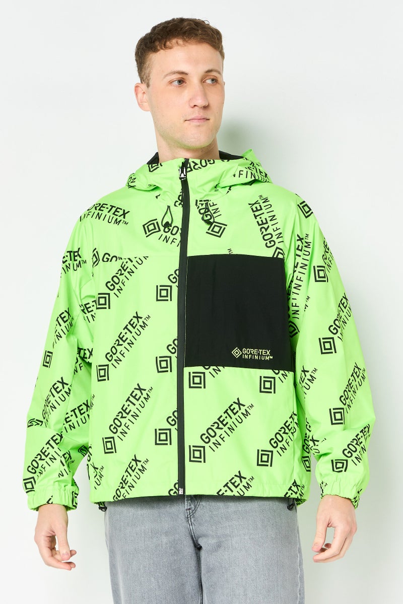 SELECTED Men Graphic Print Wind Breaker Jacket, Multicolor - Image 1