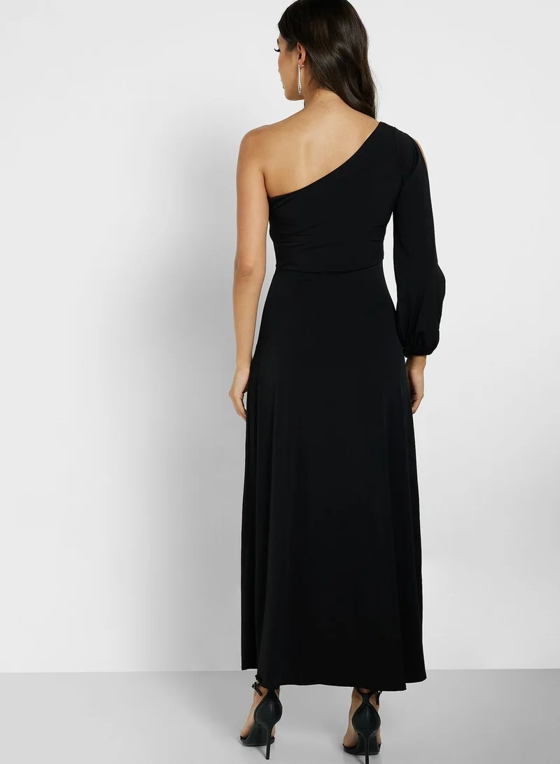Ella Limited Edition One Shoulder Slit Sleeve Dress