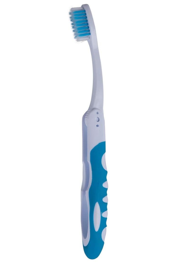 Hidak Collapsible Travel Toothbrush Foldable Design with Ventilated Case Compact Toothbrush for Suitcase,Backpack or Car Great for Daily Travel,Kids & Adults (Pack of 1) - Image 1