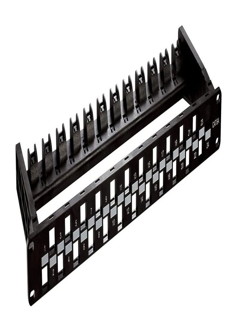 DKURVE CAT6A UTP - Patch Panel 1U- 24 Port 19 inch  - Image 2