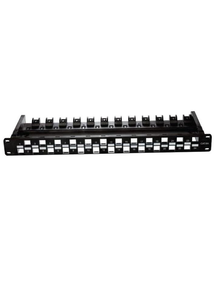 DKURVE CAT6A UTP - Patch Panel 1U- 24 Port 19 inch  - Image 5