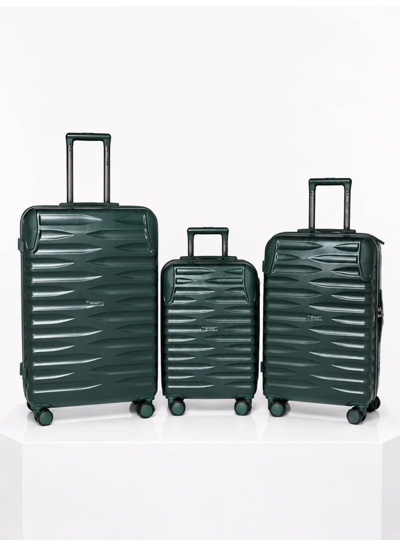 WAF Panda Premium 3-Piece Luggage Set 20/24/28 Inch Fiber+PC Hard Shell Suitcase with TSA Lock & 360° Spinner Wheels – Lightweight Luxury Travel Trolley Bags for Cabin & Check-In | Stylish Travel Luggage Set KSA