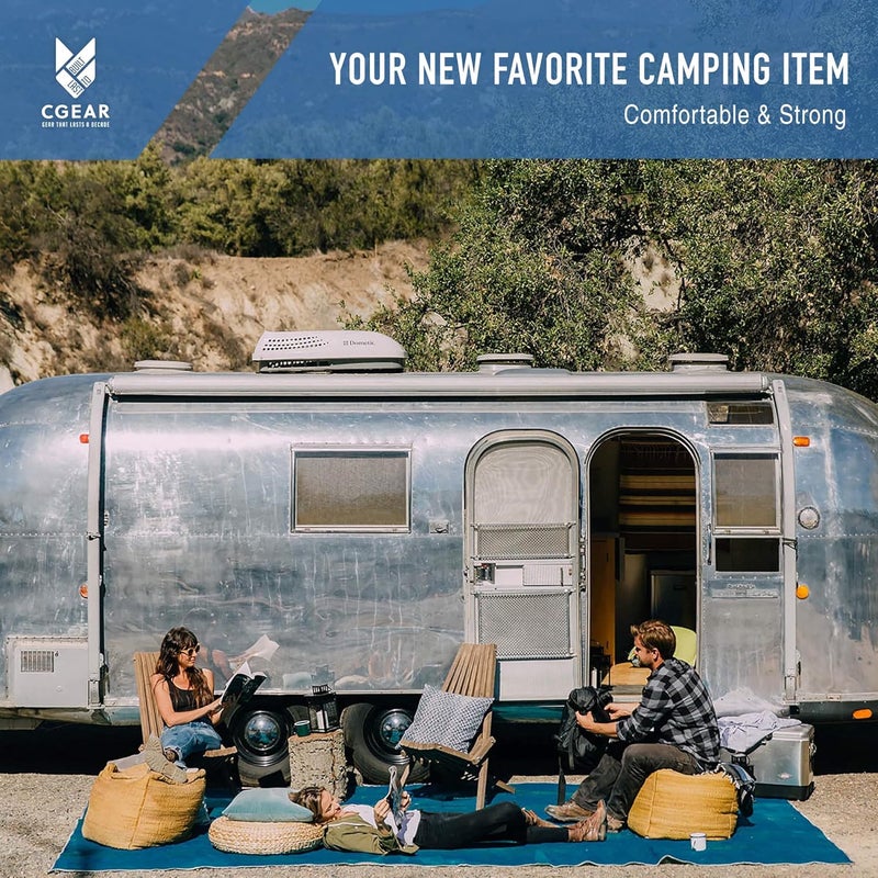CGEAR Original RV Camping Mat - Sand Free, Water-Resistant, UV Resistant, Military Grade Construction - Image 2