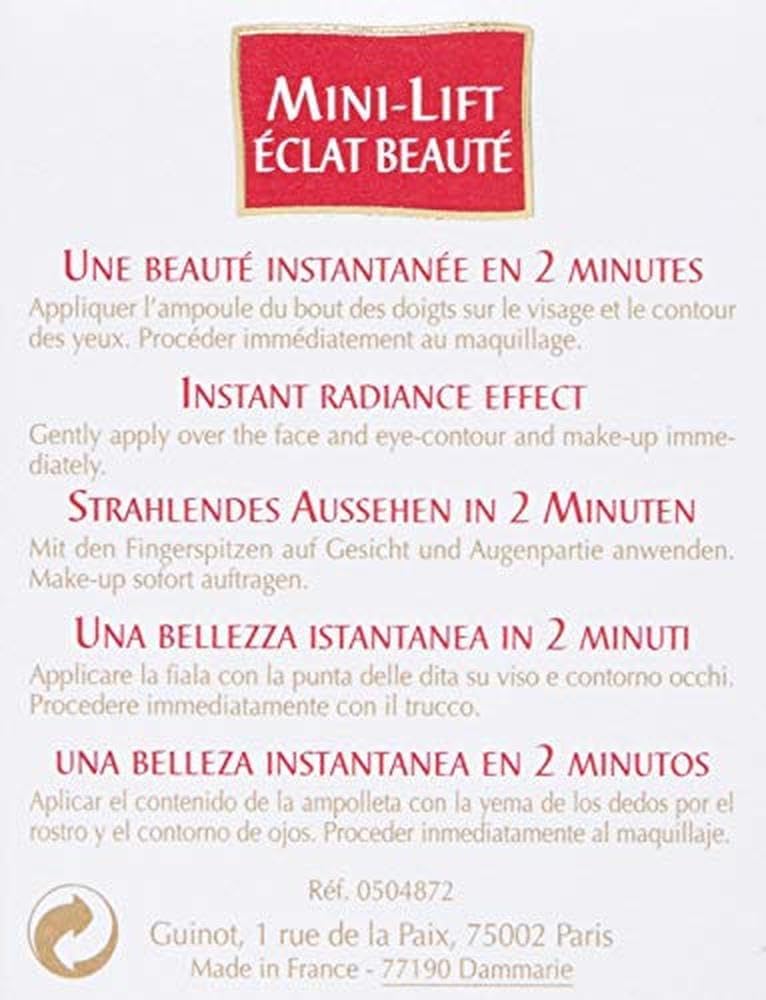 Guinot Concentre Lift Eclat - Instant Lifting Vials - Image 2