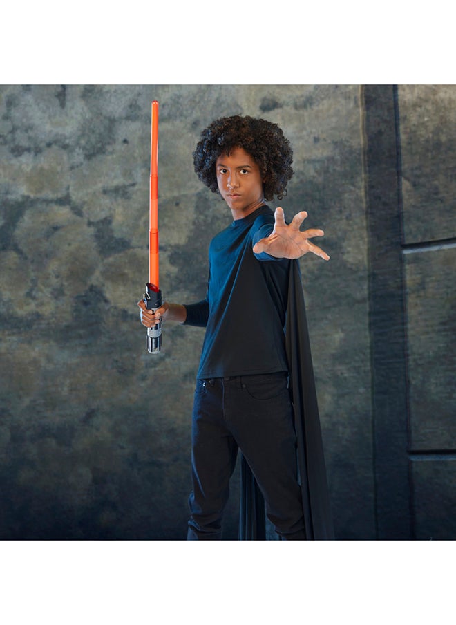 STAR WARS سلاح ضوء فورت دارث فيدر إلكتروني قابل للتمديد لعبة سلاح ضوء حمراء، لعبة قابلة للتخصيص للتمثيل للأطفال من عمر 4 سنوات فما فوق  - Image 5