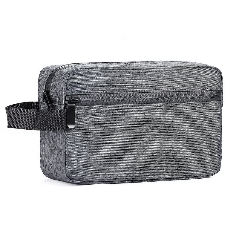 Etercycle Toiletry Bag for Men Portable Travel Toiletry Organizer BagShaving Bag for Toiletries Accessories Deep gray