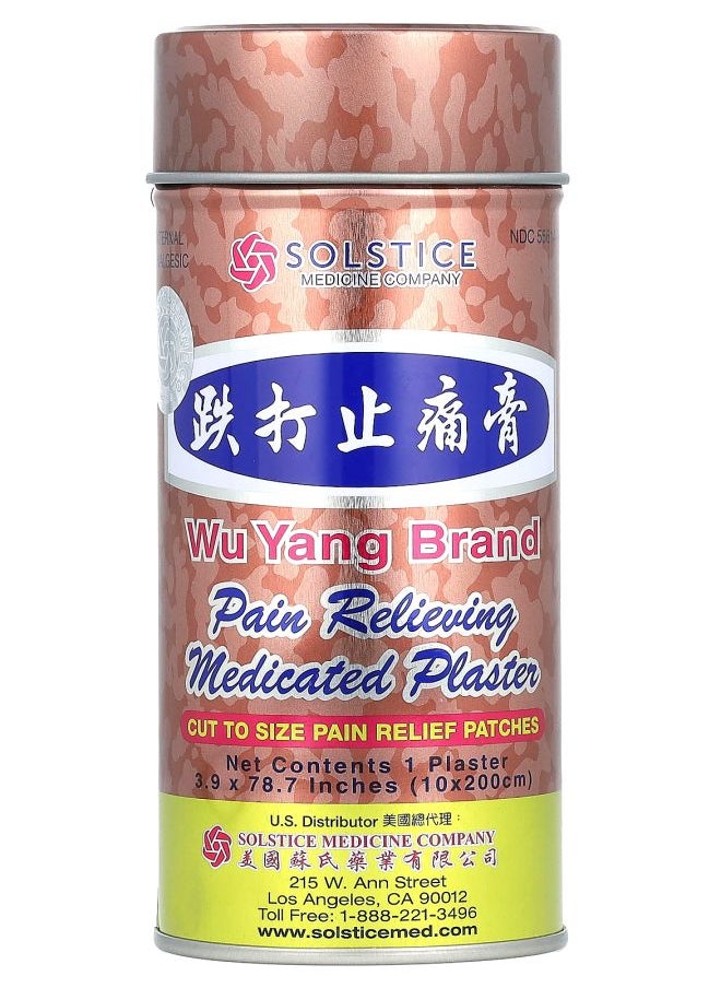 Solstice Medicine Company Pain Relieving Medicated Plaster 1 Plaster 