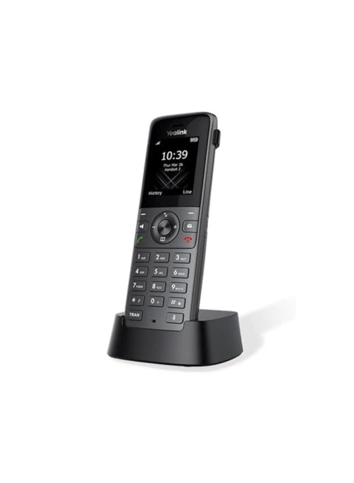 Yealink YEALINK W73H High-performance IP DECT Handset, HD Audio, Long Standby Time 400 hours, Up to 35 hours talk time, Noise Reduction,