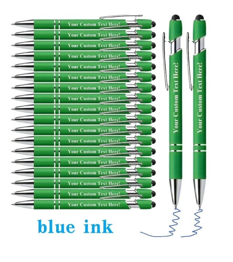 Blue Metal Ballpoint Pens 145pcs Custom Retractable Smooth Writing Office School - Image 2