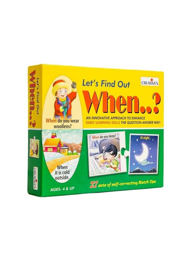 Creative's Creative Educational 3 Years And Up Aids P. Ltd. Let'S Find Out When Educational Games & Puzzle, [Multicolour] Pack Of 1  - Image 1