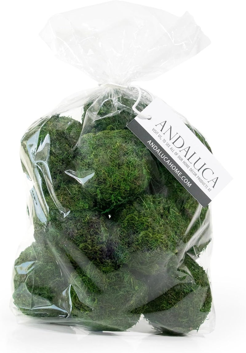 ANDALUCA Decorative Balls Bag Bowl Filler Home Decor (Pure Moss) - Image 5