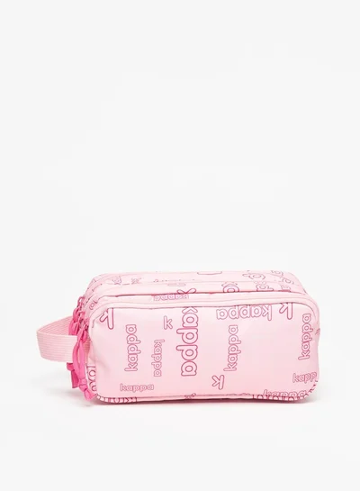 Kappa Logo Print Pencil Case - 10x20x9 cm