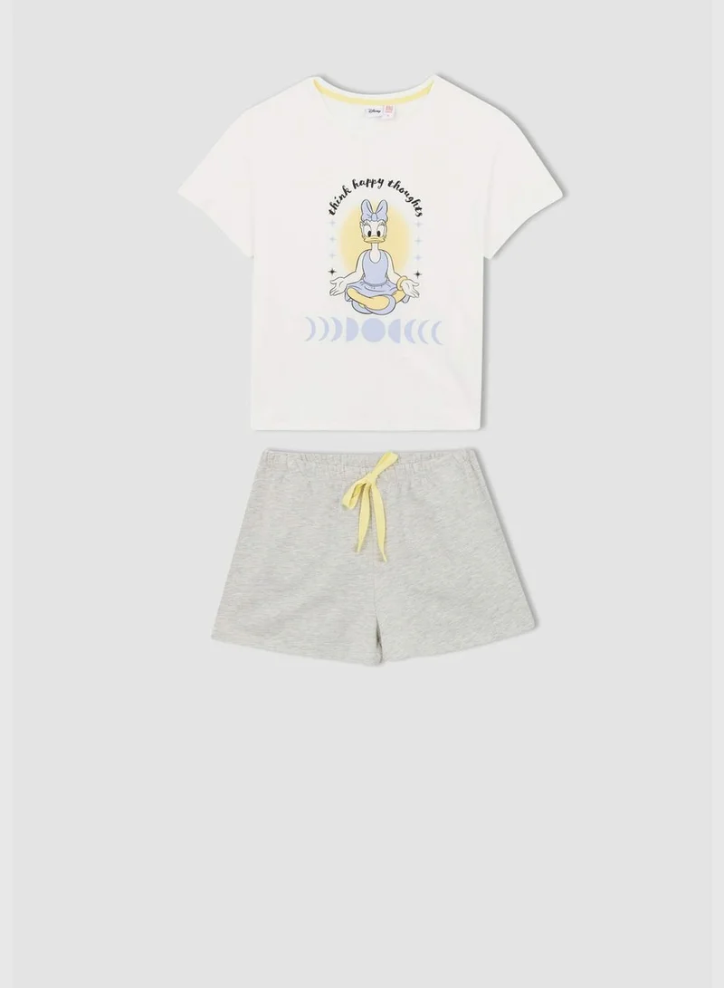 DeFacto Regular Fit Disney Mickey & Minnie Print Pyjama Set