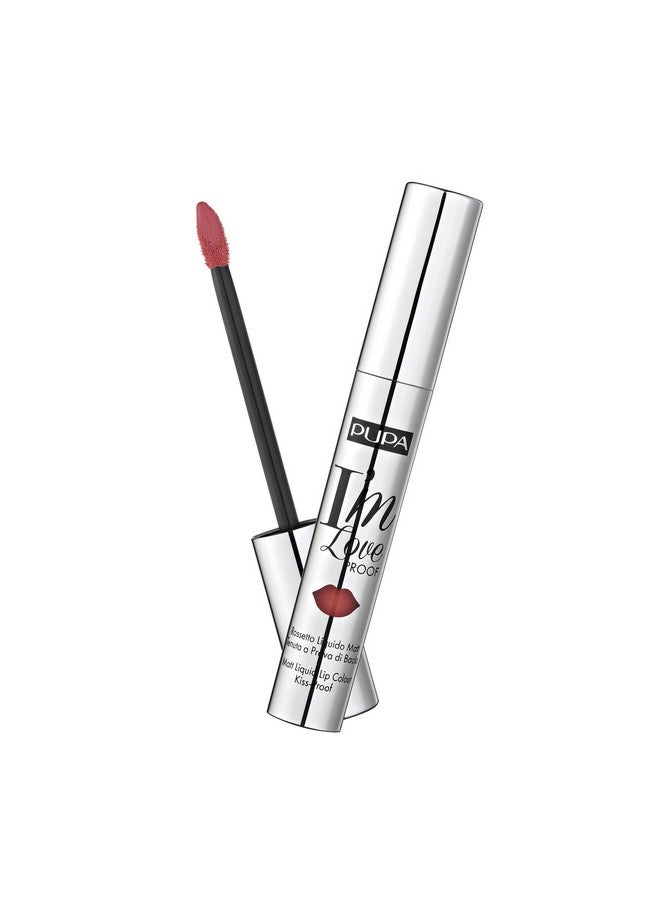 PUPA Milano I Am Love Proof Matt Liquid Lip Color Gives Superintense Colour Offers A Matte, Velvety Effect Ultracomfortable Texture Adheres Perfectly To Lips 005 Glam Mauve 0.09 Oz - Image 2