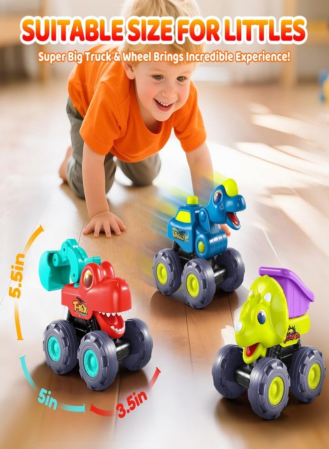 OCATO Dinosaur Monster Trucks for Toddlers 2-4 Years Kids Toy Boys 3-5, Dinosaur Toys for Kids 2 3 4 5 Year Old Boy Girl Birthday Gift Xmas Stocking Stuffers Baby Toddler Boy Toys Gifts Age 2 3 4 - Image 5