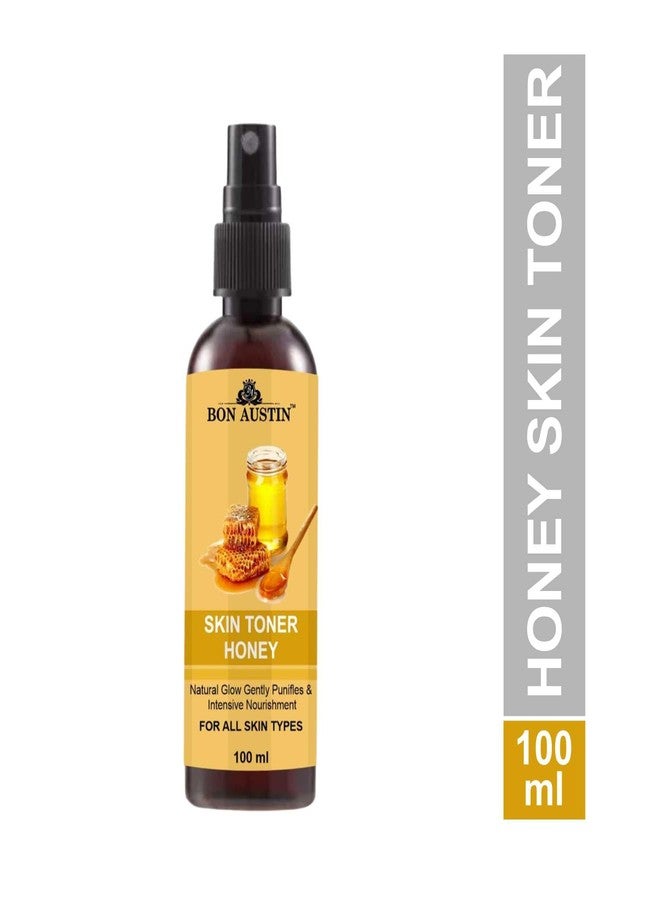 Bon Austin Honey Face Toner for Radiant Glow Skin Toner with Vitamin C/Pore Tightening Toner for Men & Women Pack of 4 of 100 ML - Image 2