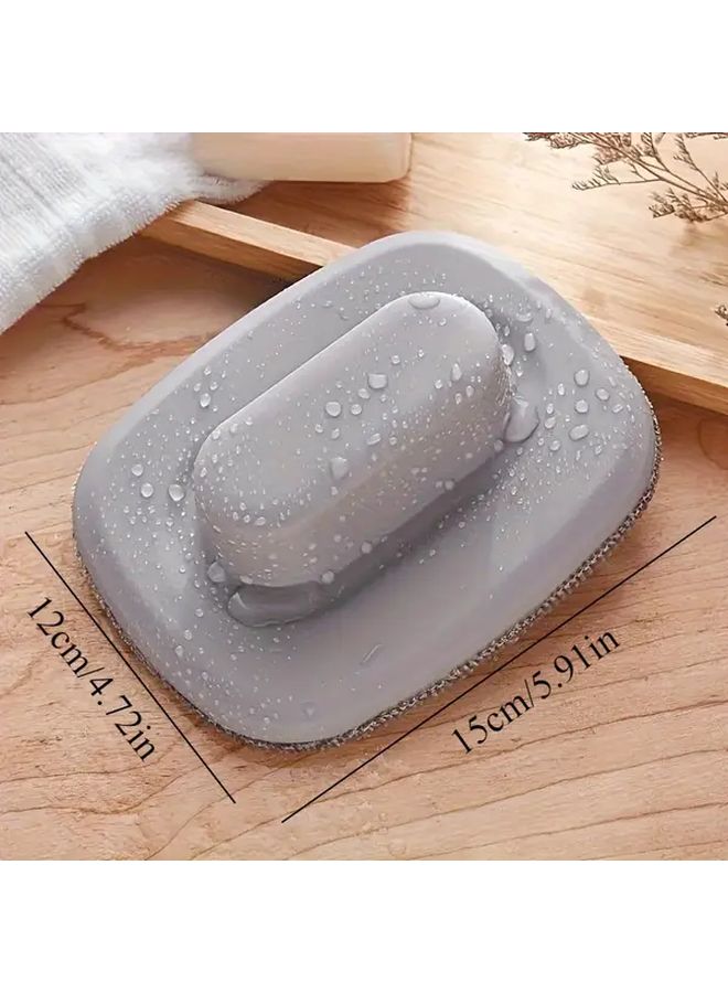 Grey Window Screen Cleaning Brush Ergonomic Handle For Sofa Carpet And Wall - Image 2