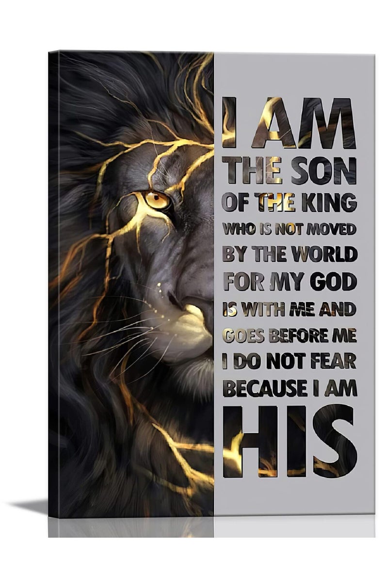 AKOTAC Inspirational Lion Wall Art Poster - Image 1