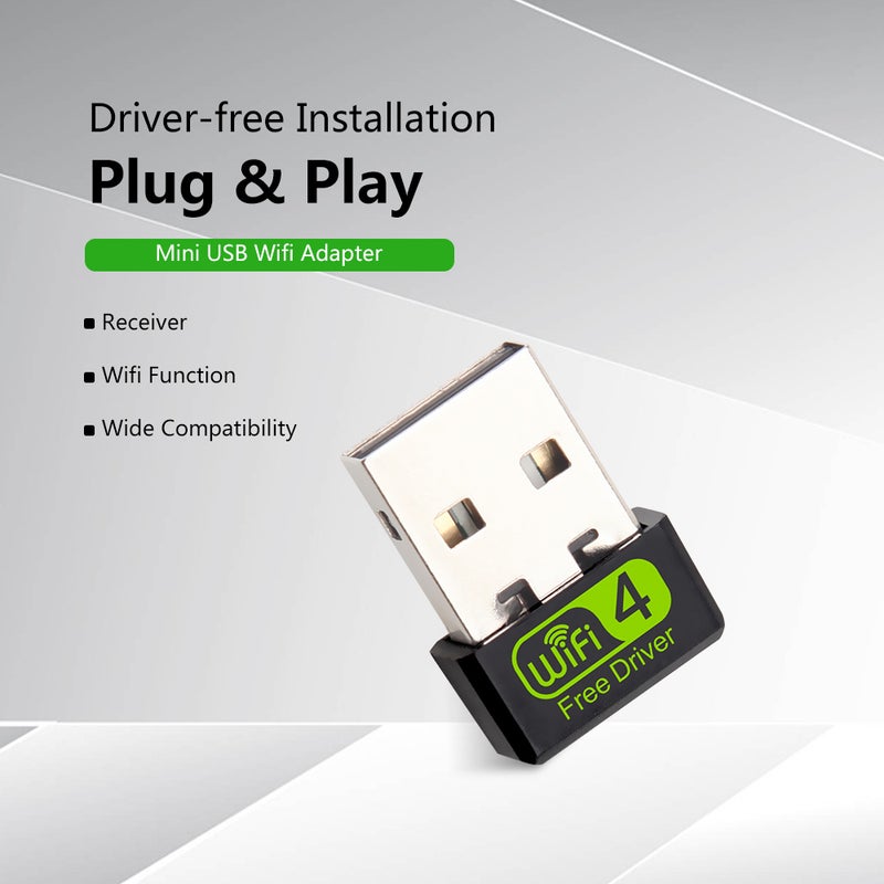 Mini Driver-free Wireless Network Card Portable USB Wireless Network Card USB WiFi Adapter Plug and Play for PC Laptop - Image 4