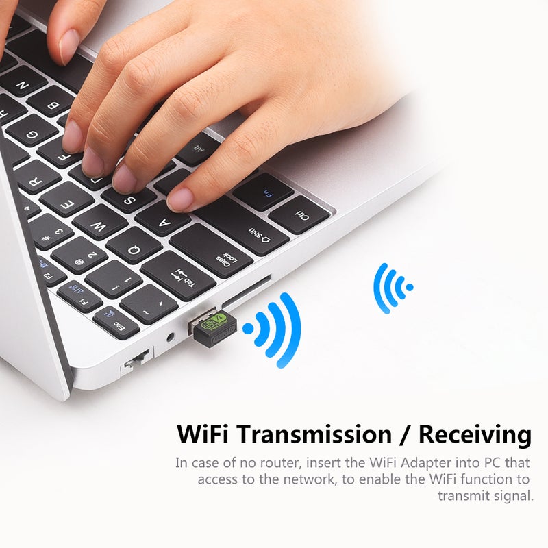 Mini Driver-free Wireless Network Card Portable USB Wireless Network Card USB WiFi Adapter Plug and Play for PC Laptop - Image 3
