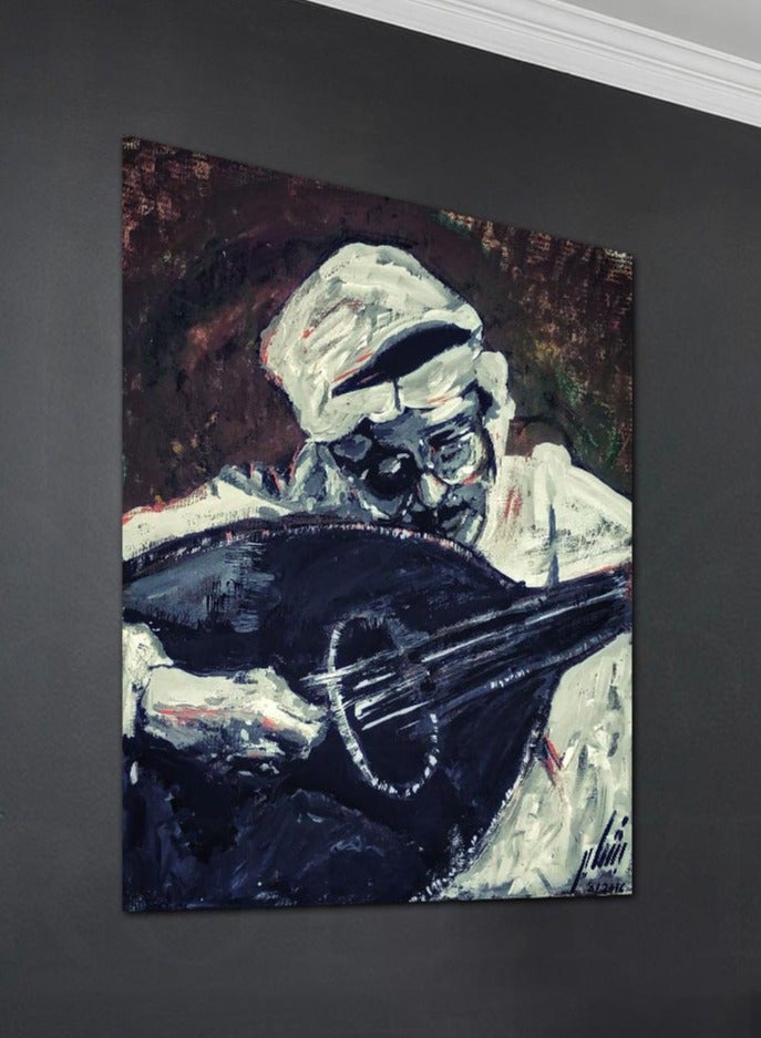 Droplyte Rucatto Oil Painting Arabic Music Art Bedroom MDF Decor Painting Decorative Wall Art Wall Decor  40cm x 60cm  - Image 2
