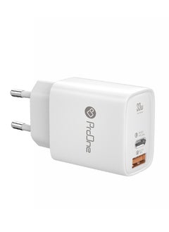 ProOne ProOne 33W Fast Charger with Dual Type A+ Type C Ports – Compact and Efficient Charging Solution for iPhone, Samsung Galaxy, iPad, Google Pixel, and More  - Image 1
