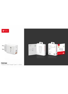 ProOne ProOne 33W Fast Charger with Dual Type A+ Type C Ports – Compact and Efficient Charging Solution for iPhone, Samsung Galaxy, iPad, Google Pixel, and More  - Image 3