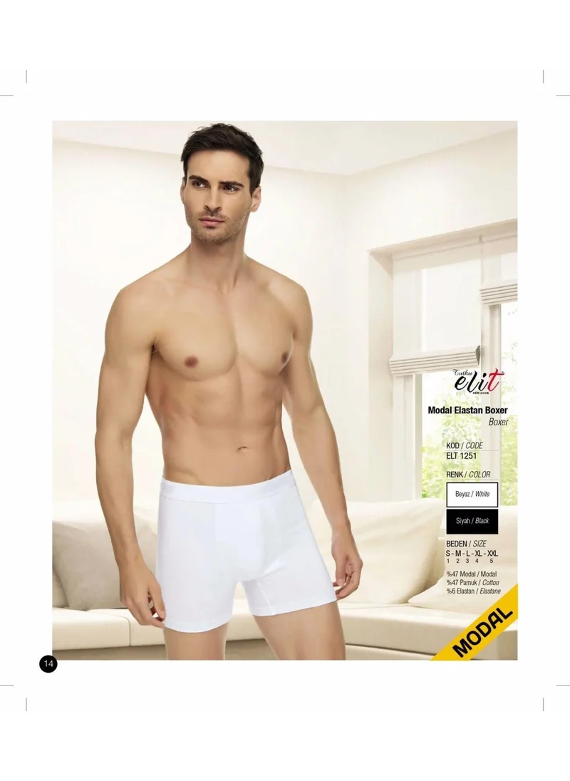 Tutku Elit Passion Elite Men's Modal Lycra Boxer 1251 - 9 Pieces