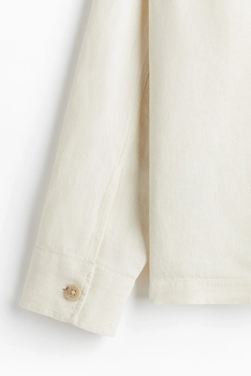H&M Regular Fit Linen-blend overshirt