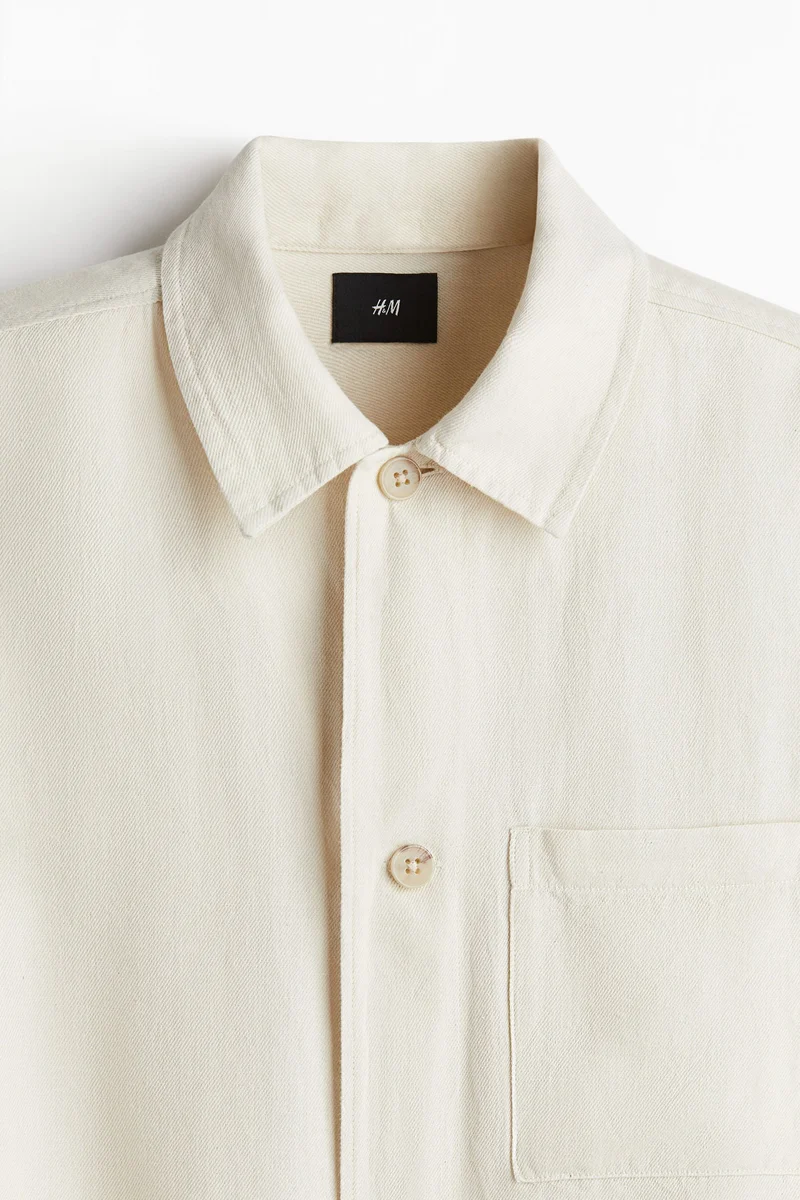 H&M Regular Fit Linen-blend overshirt