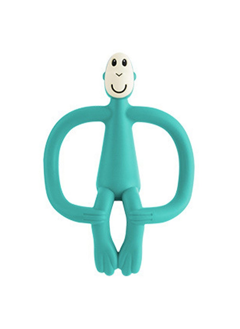 Generic - Dancing Monkey Silicone Teether, Easy Grip Teether, Sensory Toy for Babies and Toddlers BPA Free Teether, (Green Style 2) - Image 1