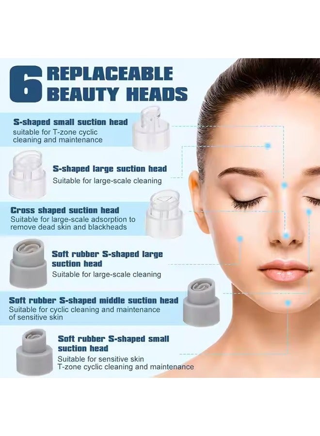 YALONG Blackhead Remover Pore Vacuum,Facial Pore Cleaner , Upgraded Blackhead Remover Vacuum, Facial Pore Cleanser - Rechargeable Electric Super Micro Bubble Facial Cleanser & Blackhead Remover - Deep Pore Vacuum Machine with Water Cycle, Hydradermabrasion, Exfoliation, and Pimple Acne Tool for Skin Rejuvenation - Image 2