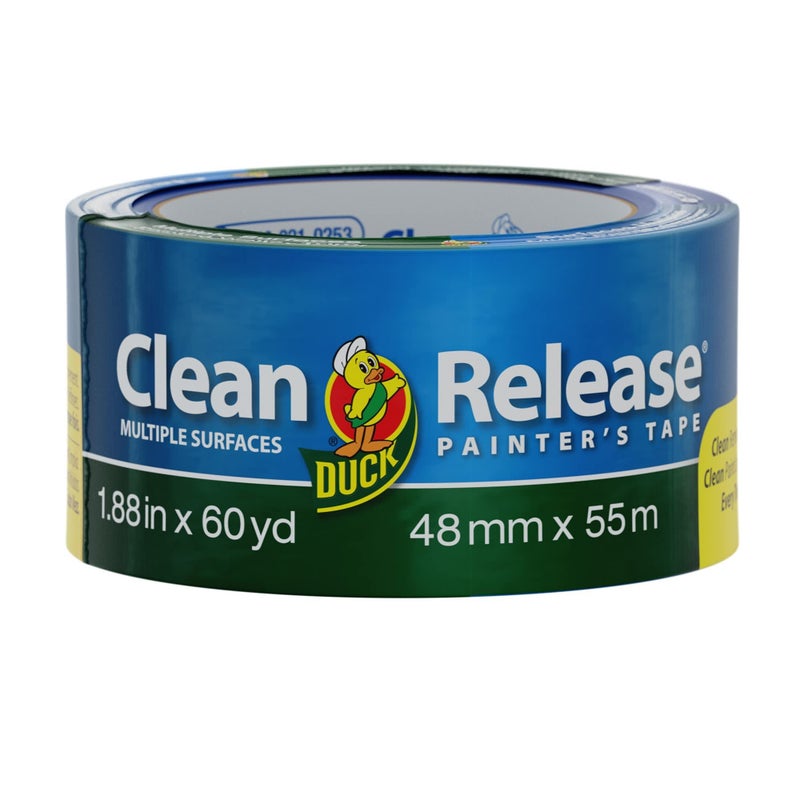 Duck Clean Release Blue Painter's Tape, 2-Inch (1.88-Inch x 60-Yard), Single Roll, 240195 - Image 1