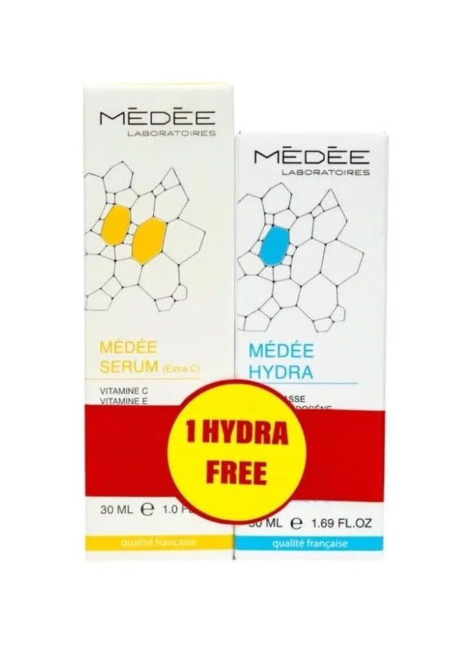 ميدي كريم مرطب هايدرا من ميدي سعة 50 مل مع ميدي سيروم اكسترا سي 30 مل  بفيتامين C15 مضاد للشيخوخة - Image 1