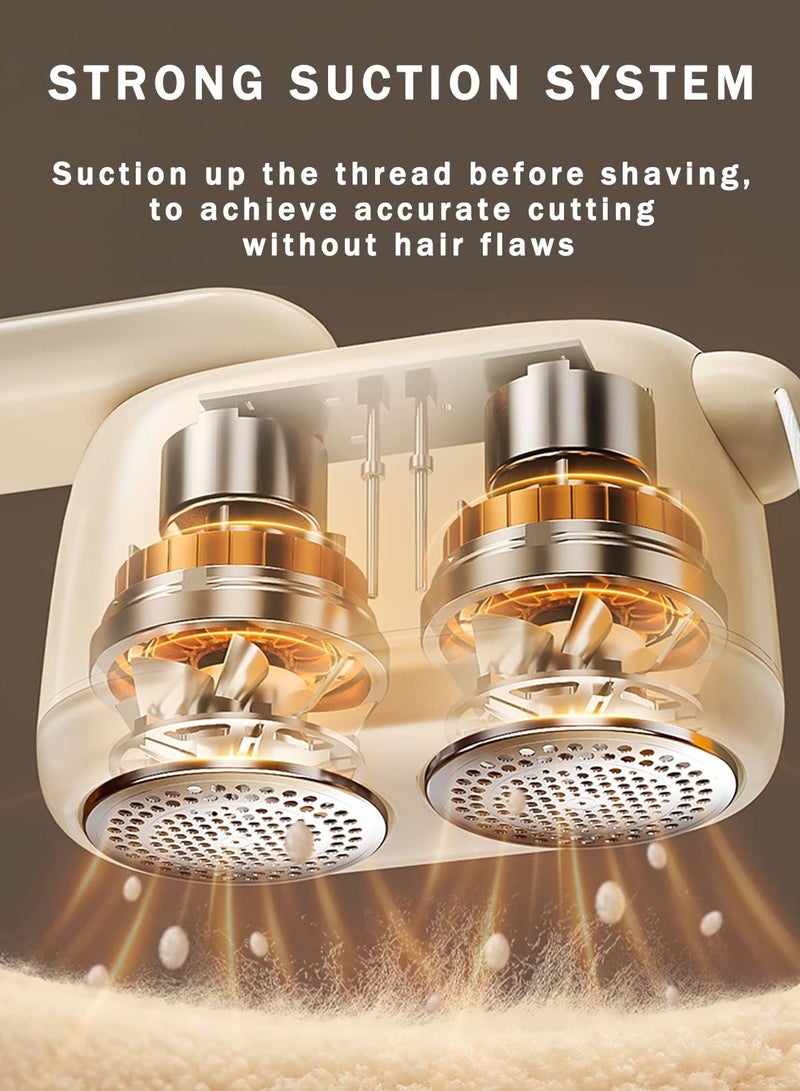 Fabric Shaver, Rechargeable Lint Remover Sweater Defuzzer, Double-Head Clothing Sticky Removal Roller, Intelligent Digital Display Lints Shaver Fuzzs Bobbles Trimmer for Clothes  - Image 5