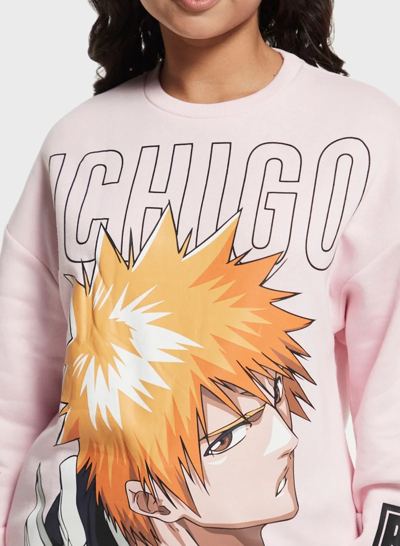 SP Characters Ichigo Print Sweatshirt