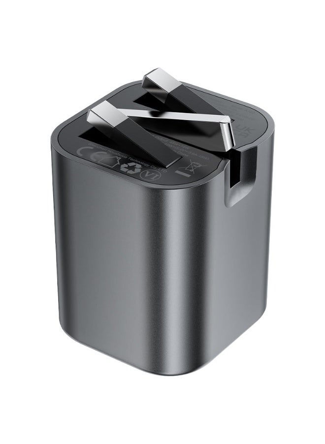 أسيفاست شاحن حائط ACEFAST A122 بقوة 65 واط بتقنية GaN مع منفذي USB-C ومنفذ USB-A وقابس بريطاني - Image 4