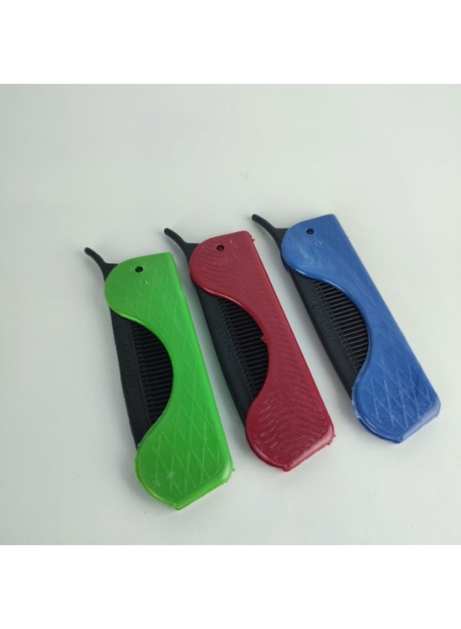 عرض 3 مشاط جيب قابلة للطي – صغيرة وسهلة الحمل فى الجيب - Image 2