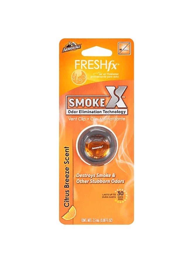 Armor All Fresh Fx Vent Clip Smoke X Citrus Breeze Scent Car Air Freshener 2.5 ml - Image 1