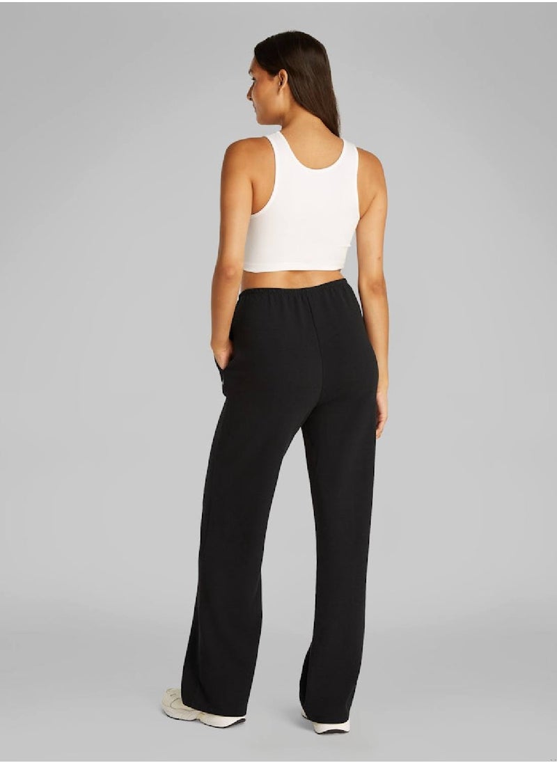 Calvin Klein Jeans Women's Soft Straight Casual Pants - Viscose blend, Black  - Image 4