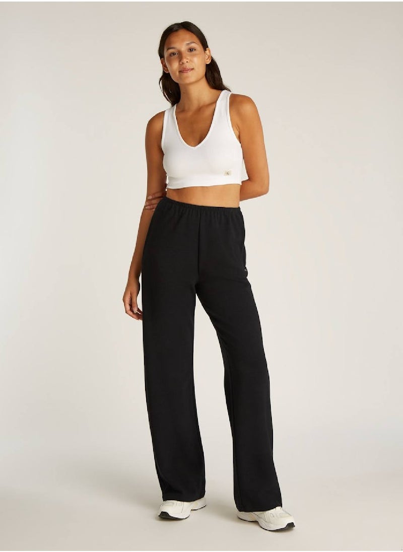Calvin Klein Jeans Women's Soft Straight Casual Pants - Viscose blend, Black  - Image 3