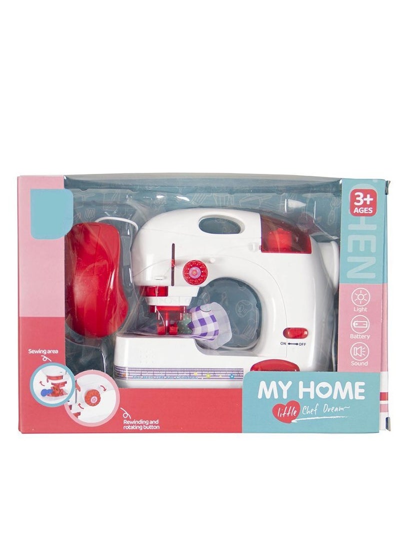 Rally Mini Portable Battery Operated Sewing Machine with Music DIY Sewing Kit, Multipurpose Crafting Repair Machine Toy for Kids - Image 2