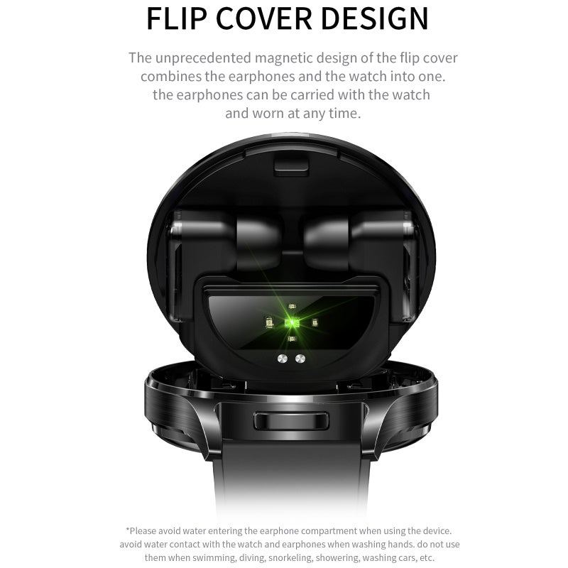 Smartwatch Earbuds IP67 Waterproof 2 In 1 Multi-Function - BT 5.0 Stable Connection Fitness Tracker For Android iOS Compatible Users - Image 5