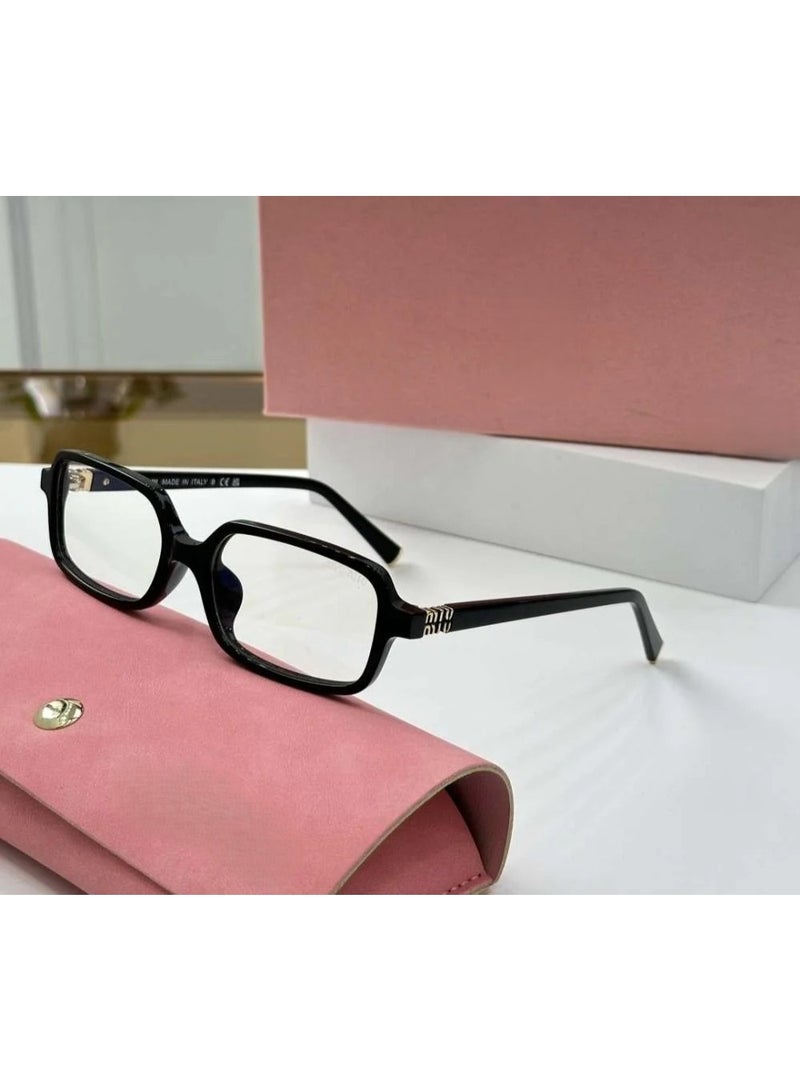 Miu Miu ltalian-made oval luxury glasses for women.