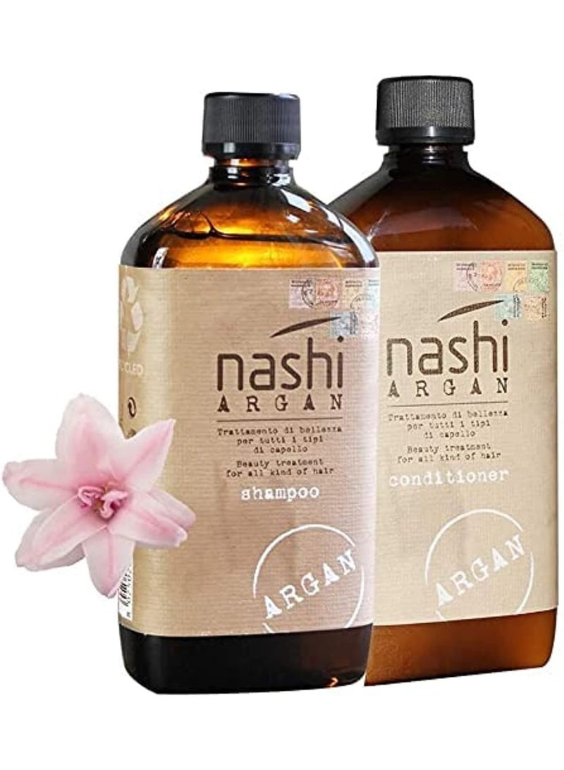 Nashi Argan Shampoo & Conditioner 500ml - Image 1