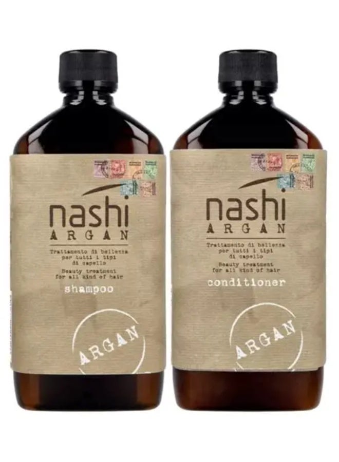 Nashi Argan Shampoo & Conditioner 500ml - Image 2