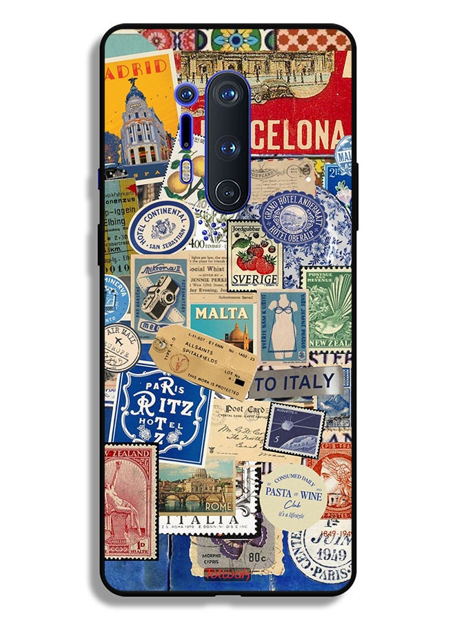 Tolwak OnePlus 8 Pro Protective Case Cover Stickers Of Different Cities - Image 2