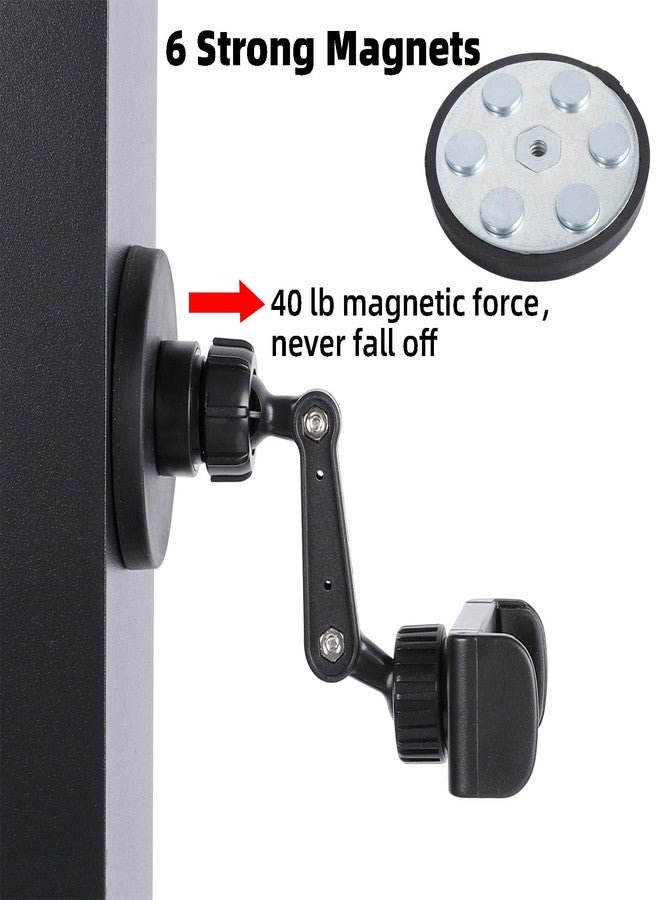 FPN Gym Magnetic Phone Holder Mount Attach to Metal Surface, 360° Rotatable Heavy Duty Magnet Phone Mount for Gym Workout Record, Compatible with iPhone, Samsung, All Cell Phone - Image 4
